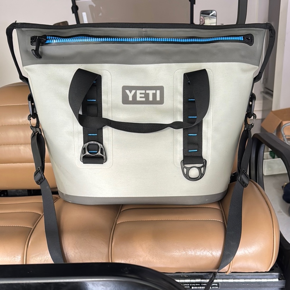 YETI Gray and Black Men Bag